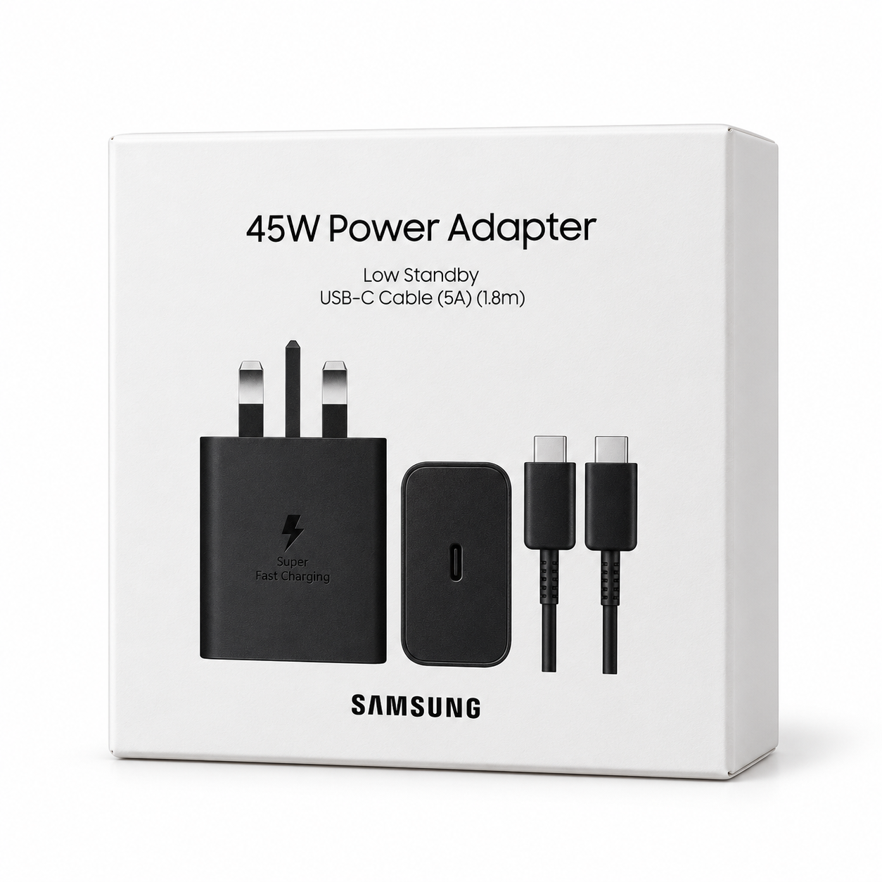 شارژر دیواری سه پین سامسونگ مدل EP-T4511 GAN-NFC 45W PD به همراه کابل Type-C