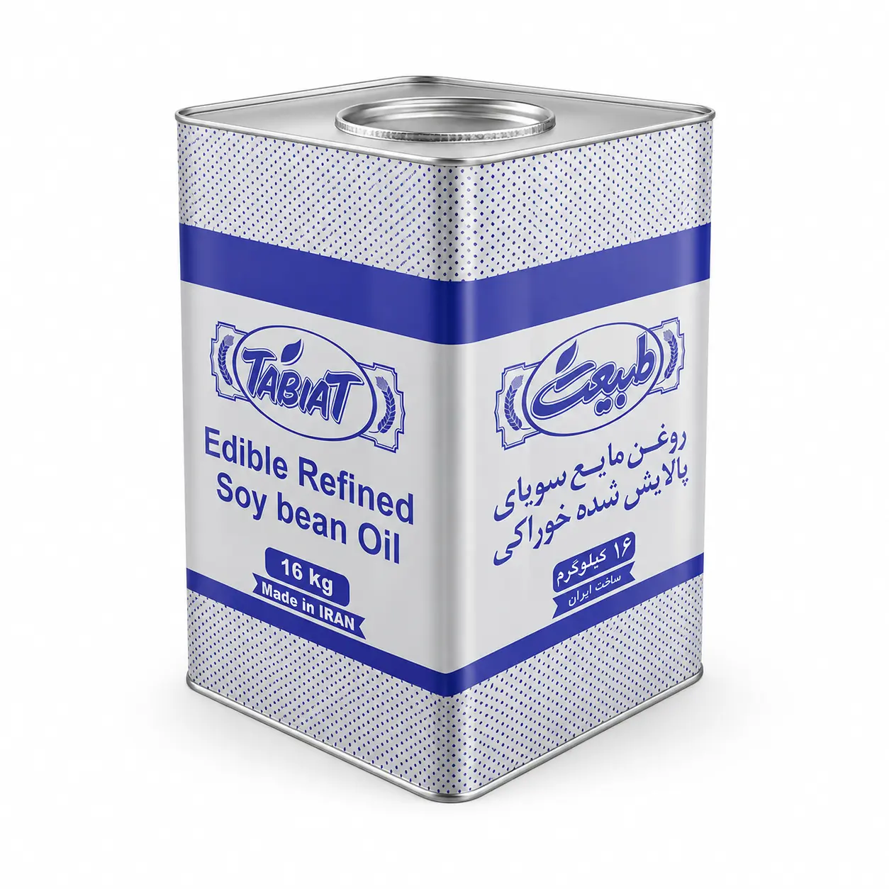 روغن سویا طبیعت (خوراکی) - حلب 16 کیلویی